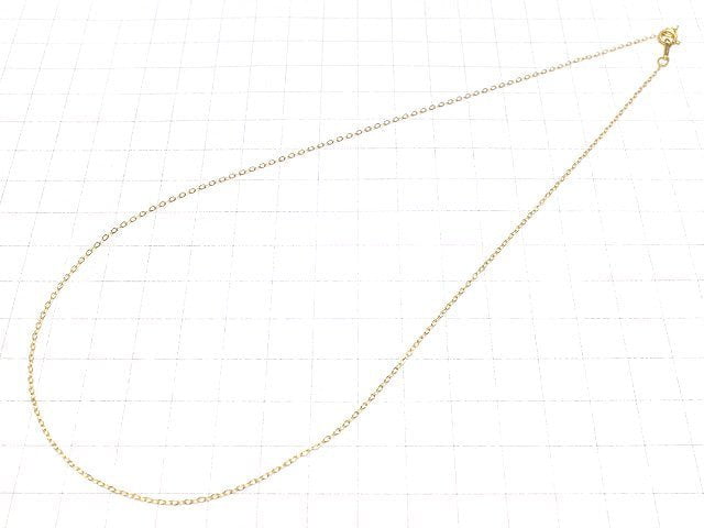 14KGF Flat Cable Chain 1.3mm [40cm][45cm] Necklace 1pc