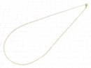 14KGF Flat Cable Chain 1.3mm [40cm][45cm] Necklace 1pc