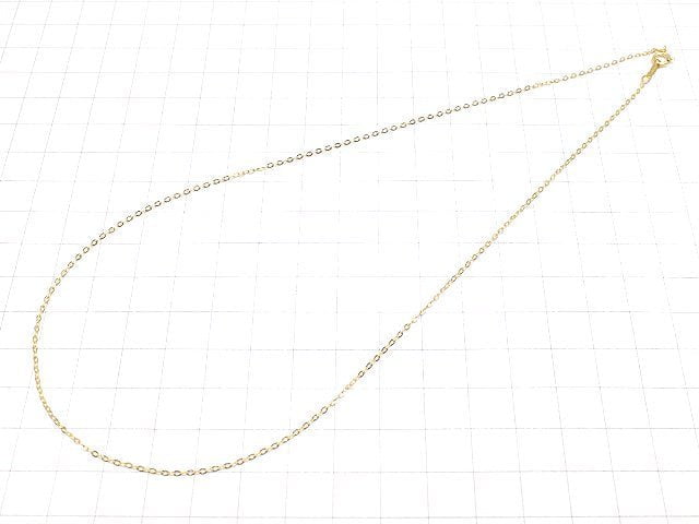 14KGF Flat Cable Chain NO.2 1.3mm [40cm][45cm] Necklace 1pc