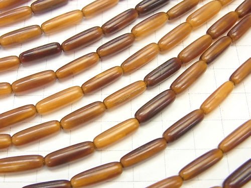 1strand $3.79! Buffalo Horn Rice 15x5x5 Yellow 1strand beads (aprx.15inch / 38cm)