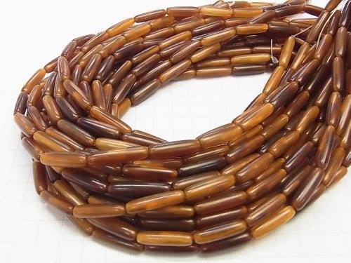 1strand $5.79! Buffalo Horn Rice 21x6x6 Yellow 1strand beads (aprx.15inch / 38cm)