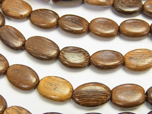 Oval, Wood Beads Natural Beads