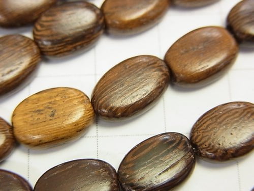 1strand $3.79! Wood Beads  Oval 10x8x4mm 1strand beads (aprx.15inch/38cm)