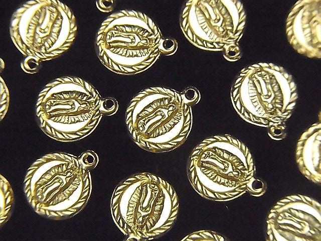 14KGF Charm 10x8,5mm Wundermedaille 1Stück