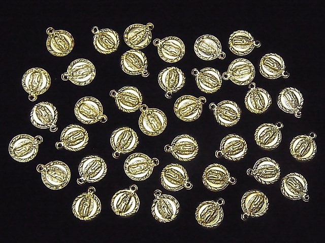 14KGF Charm 10x8,5mm Wundermedaille 1Stück