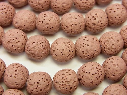 Lava, Round Natural Beads