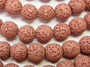 Lava, Round Natural Beads