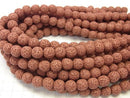 1strand $3.79! Red color Lava Round 6, 8, 10, 12 mm 1strand beads (aprx.15inch / 36 cm)