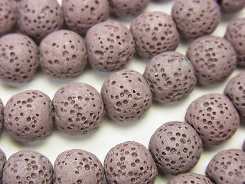 Lava, Round Natural Beads