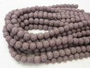1strand $3.79! Purple color Lava Round 6, 8, 10, 12 mm 1strand beads (aprx.15inch / 36 cm)