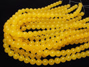 Honey color Jade Round 10mm 1strand beads (aprx.15inch / 36cm)