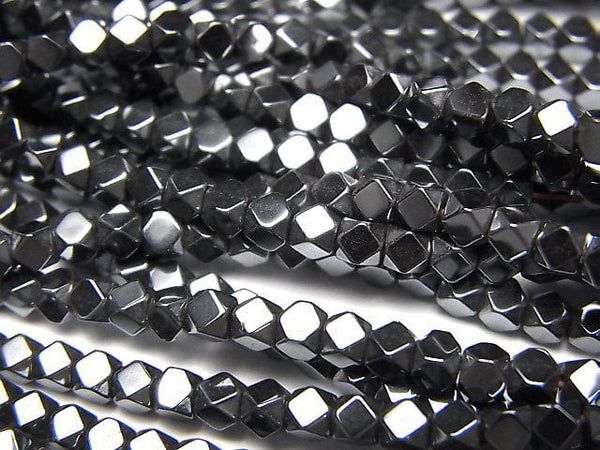 Cube, Hematite Gemstone Beads