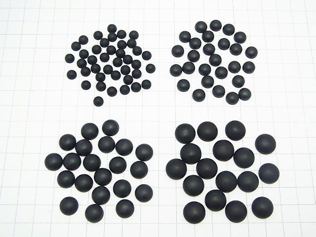 Frosted Onyx Round Cabochon [6mm][8mm][10mm][12mm] 5pcs