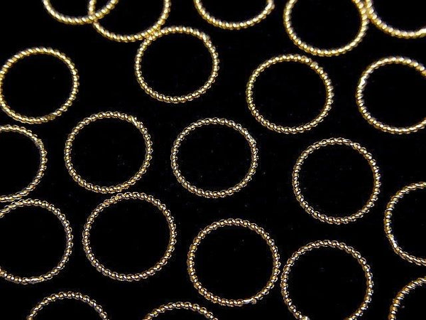 14KGF Twist Hoop Rings [4mm][6mm][8mm][10mm] 5pcs