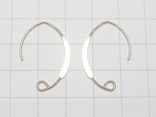 14KGF Marquise Earwire 26x18mm 1pair