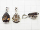 High Quality Smoky Quartz AAA Pear shape Faceted  [17x12][21x15] Pendant  Silver925