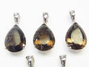 High Quality Smoky Quartz AAA Pear shape Faceted  [17x12][21x15] Pendant  Silver925