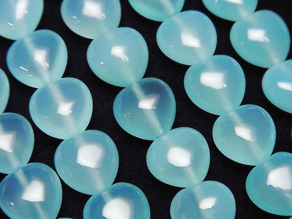 Chalcedony, Heart Gemstone Beads