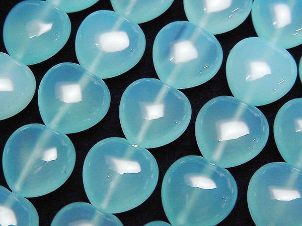 Chalcedony, Heart Gemstone Beads