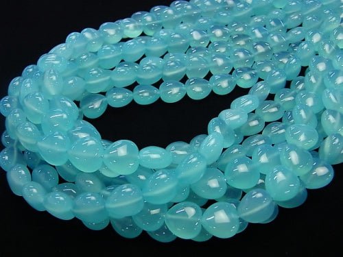 Sea Blue Chalcedony AAA Heart 12 x 12 x 7 mm 1/4 or 1strand beads (aprx.15 inch / 38 cm)