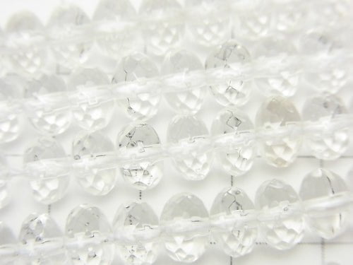 [Video] Crystal AAA- Faceted Button Roundel 7x7x5mm half or 1strand beads (aprx.15inch / 38cm)