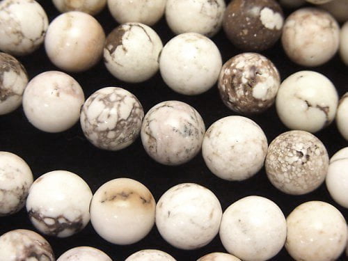 Magnesite, Round Gemstone Beads