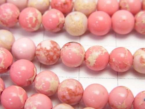 1strand $7.79! Pink color Kaolinite Round 6mm 1strand beads (aprx.15inch / 37cm)