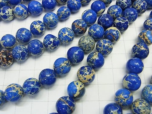 1strand $11.79! Blue Color Kaolinite Round 10mm 1strand beads (aprx.15inch / 37cm)