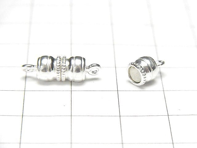 Silver925 Magnetic Clasp 18x6x6mm 1pair (2pcs)