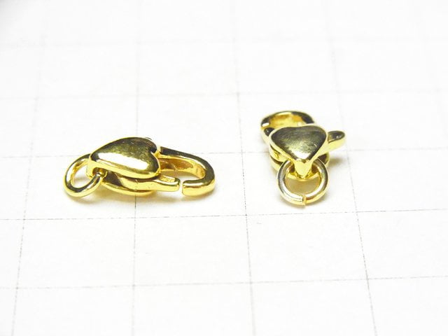 Silver925 Oval Lobster (with Jump Ring) 12x7x4mm Heart 1pc