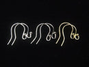 Silver925 Earwire 17x12mm [Sterling Silver Finish][Rhodium Plated][18KGP] 3pairs