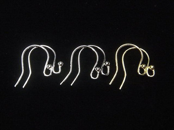 Silver925 Earwire 17x12mm [Sterling Silver Finish][Rhodium Plated][18KGP] 3pairs