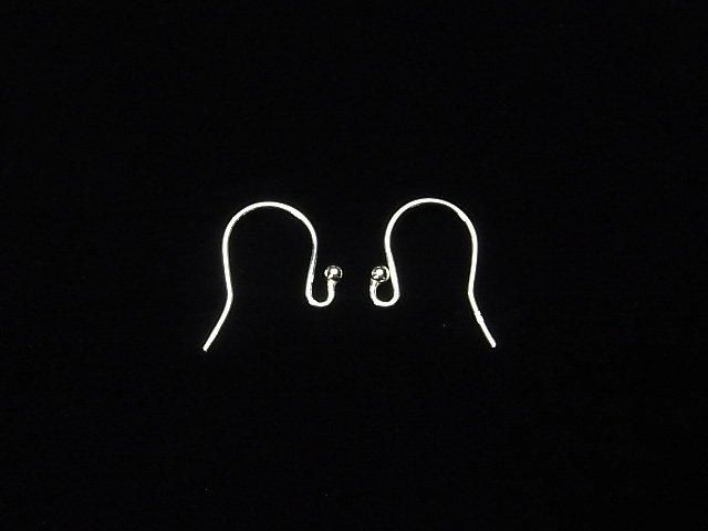 Silver925 Earwire 17x12mm [Sterling Silver Finish][Rhodium Plated][18KGP] 3pairs