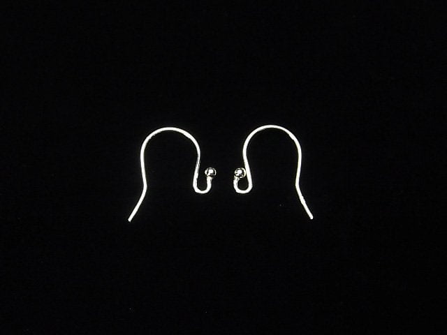 Silver925 Earwire 17x12mm [Sterling Silver Finish][Rhodium Plated][18KGP] 3pairs
