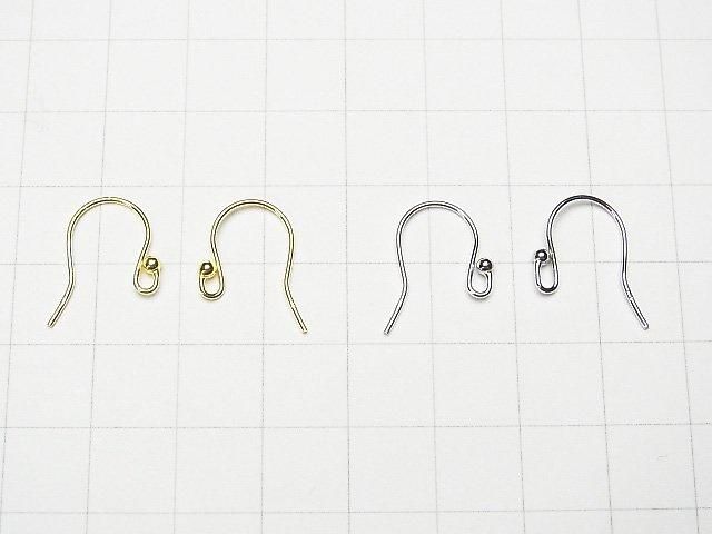 Silver925 Earwire 17x12mm [Sterling Silver Finish][Rhodium Plated][18KGP] 3pairs