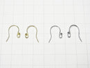 Silver925 Earwire 17x12mm [Sterling Silver Finish][Rhodium Plated][18KGP] 3pairs