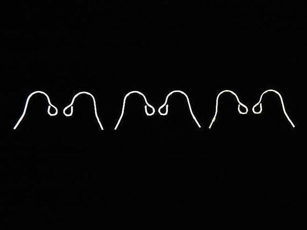 Silver925 Earwire 10x15mm [Sterling Silver Finish][Rhodium Plated][18KGP] 3pairs