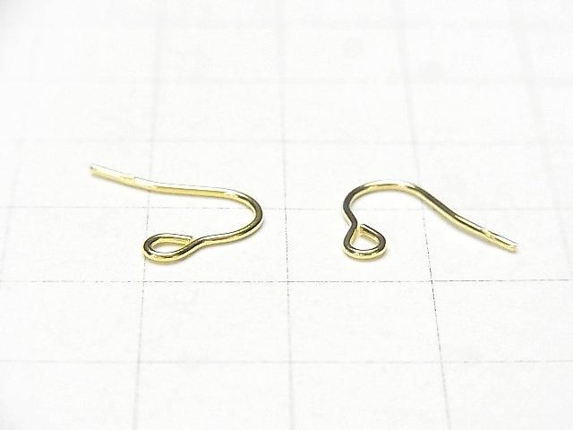 Silver925 Earwire 10x15mm [Sterling Silver Finish][Rhodium Plated][18KGP] 2pairs