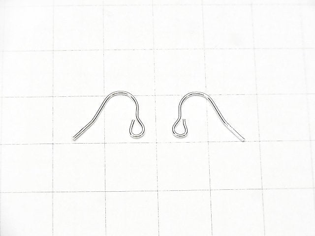 Silver925 Earwire 10x15mm [Sterling Silver Finish][Rhodium Plated][18KGP] 3pairs