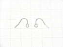Silver925 Earwire 10x15mm [Sterling Silver Finish][Rhodium Plated][18KGP] 3pairs