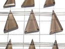 [Video] High Quality Smoky Quartz AAA Flat Triangle 18x10mm 1strand (9pcs)