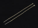 14KGF American Threader Earrings Cable Azuki 1pair