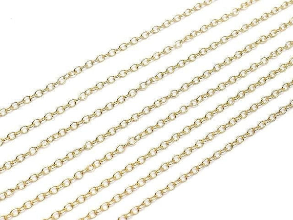 14KGF Cable Chain 1.6mm [40cm][45cm][50cm] Necklace 1pc