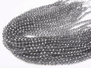 Silver Flash Crystal Twist 72Faceted Round 6mm half or 1strand beads (aprx.15inch/38cm)