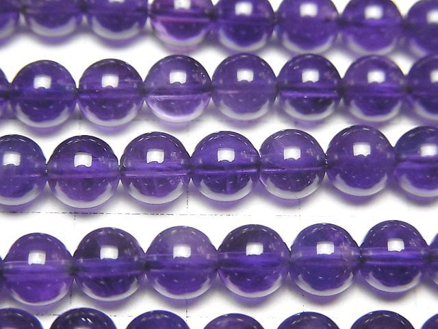 [Video] High quality Amethyst AAA Round 6mm half or 1strand beads (aprx.15inch/37cm)