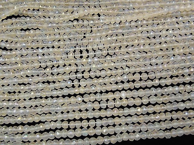 [Video] 1strand $11.79! Crystal AAA Faceted Button Rondelle AB Coating 1strand beads (aprx.12inch / 30cm)