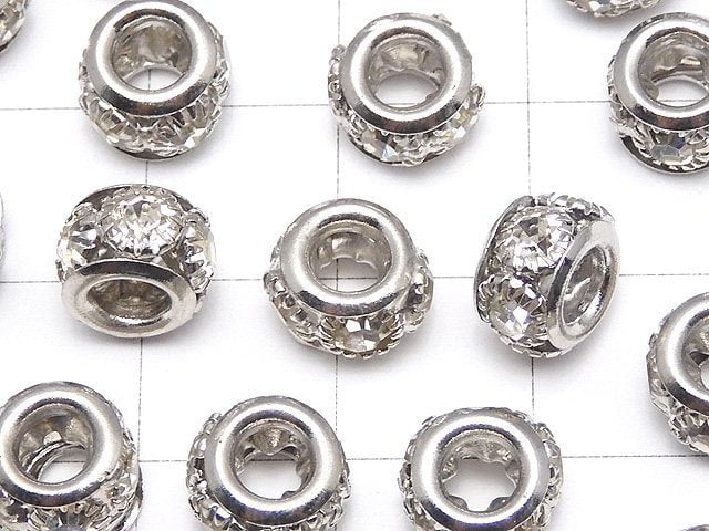 Metal Parts Roundel 8 x 8 x 5 mm [Clear x Silver] 10 pcs $3.79!