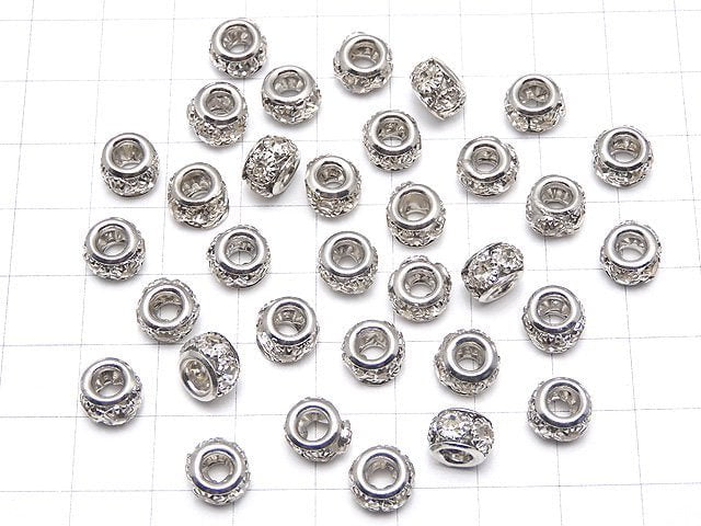 Metal Parts Roundel 8 x 8 x 5 mm [Clear x Silver] 10 pcs $3.79!