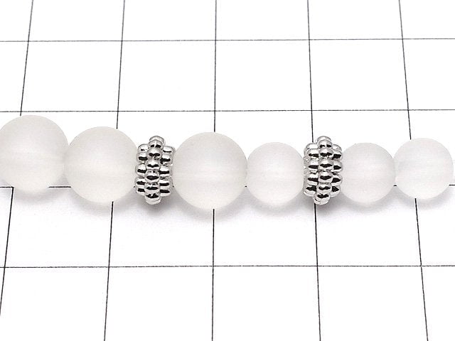 Metal Parts Rondelle 8x8x5 Silver color 10pcs $3.79!