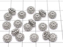 Metal Parts Rondelle 8x8x5 Silver color 10pcs $3.79!
